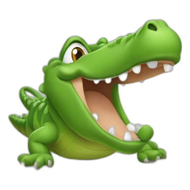 the crocodile farts  sticker