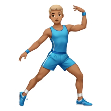 male dancer with clothes sticker