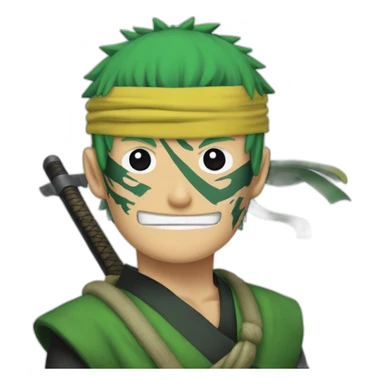 Roronoa zoro qui  sticker
