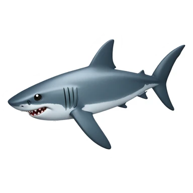 Shark with star eyes sticker