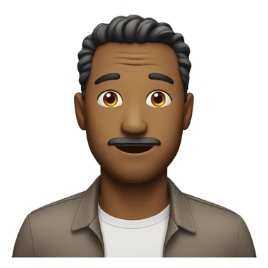 Man with a funny look sticker