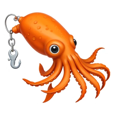 small squid fake bait fishing sticker