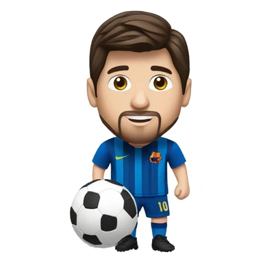 Lionel messi with football sticker