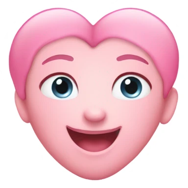 Baby pink heart emoji sticker