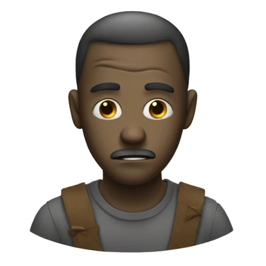 sad removing happy mask sticker