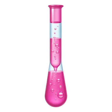 pink liquid in test tube simple bubbling sticker