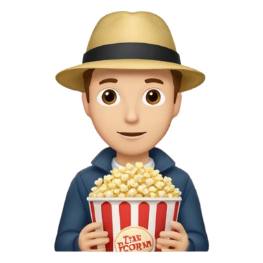 man movie theater sticker