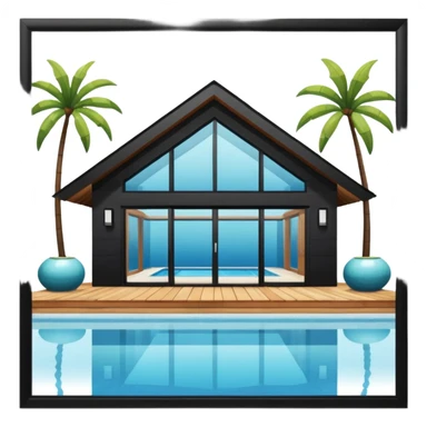 pool house sticker