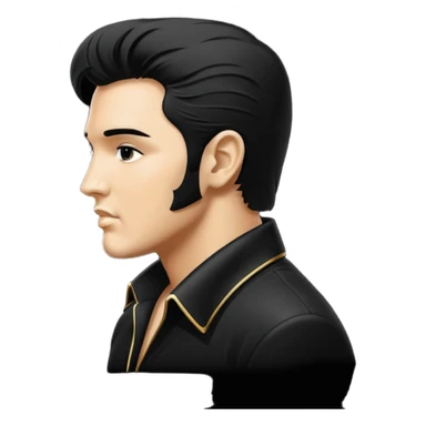 Elvis Presley silhouette sticker