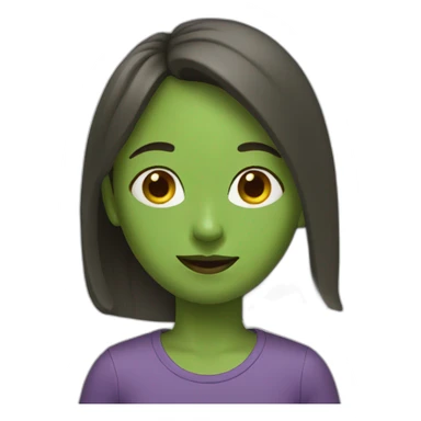 green bean girl sticker