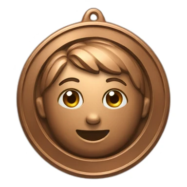 Bronze 3rd place medal sticker