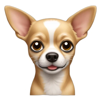 perro chihuahua color cafe sticker