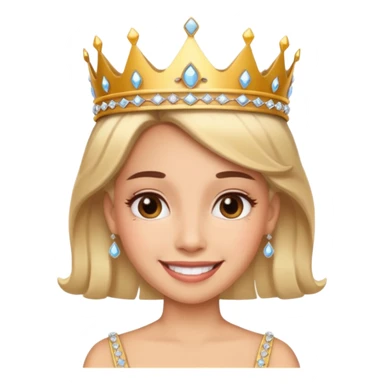 Emoji gasping say “tiara” sticker