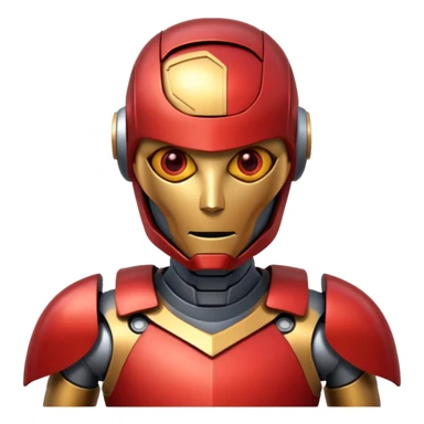 robot like ironman sticker