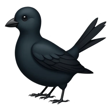 silhouette of a bird, simple and bold sticker