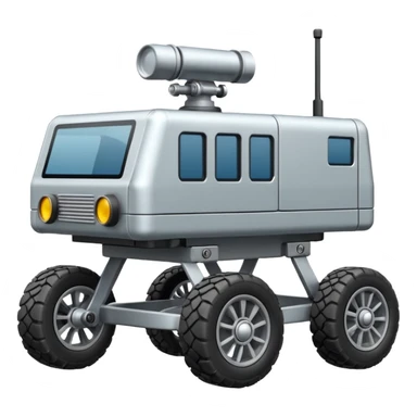Sojourner – small, boxy rover with 6 wheels sticker