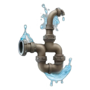 Pipe water leak sticker