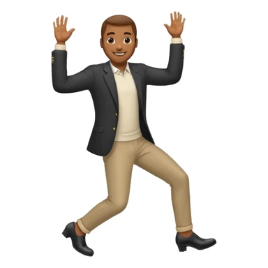 Heel clicking black man sticker