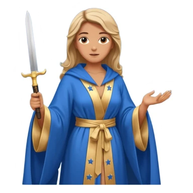 An upright Europe (a tall woman), wearing a blue, flowing robe with stars on the hem, and behind her stands Chancellor Merz, holding a knife toward her back 
you forgot chanccellor merz behind her sticker