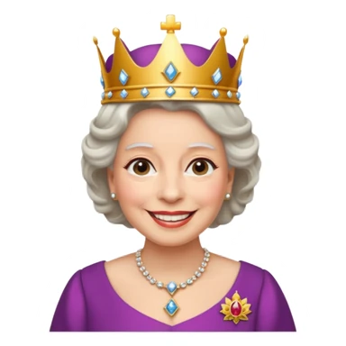 queen elizabeth  sticker