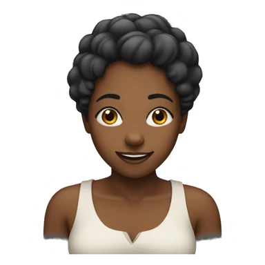 black woman happy sticker