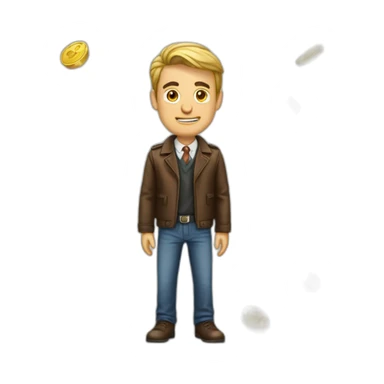 Millonario con cuepro perfecto y con cara perfecta sticker