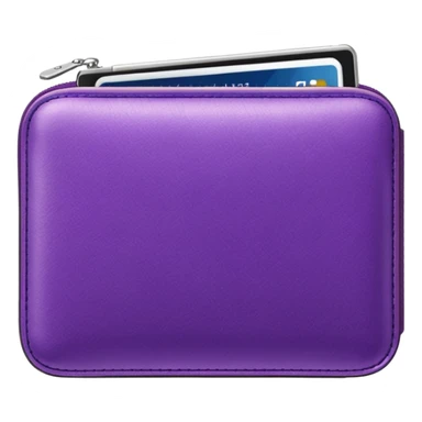 glitter purple wallet sticker