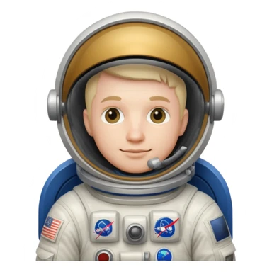 Short and stout man in astronaut suit. His name is Mr. Globe sticker