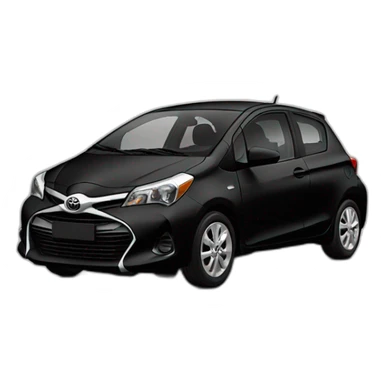 toyota yaris black sticker