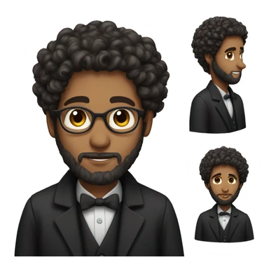 orthodox Jewish man with curls sticker