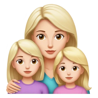 Mom and daughter sticker