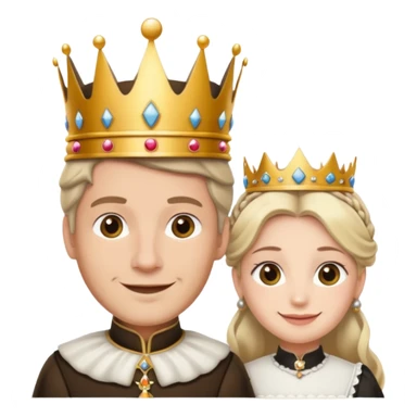 King and maid sticker