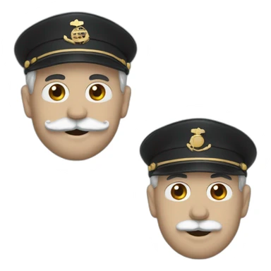 Charlie chaplin with a Marine cap sticker