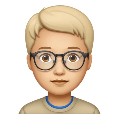 chinese with glasses sticker