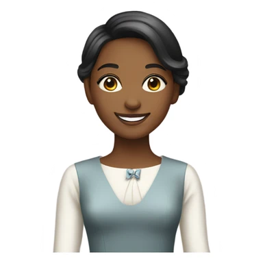 smiling girls in elegant attire sticker
