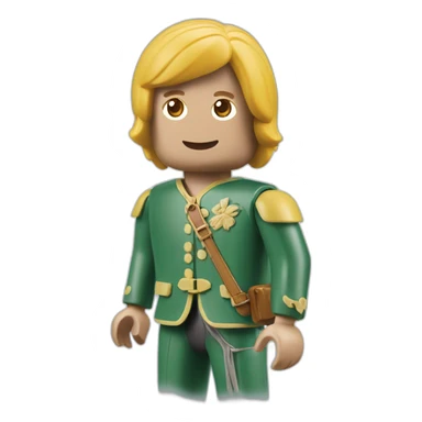 Playmobil riéndose sticker
