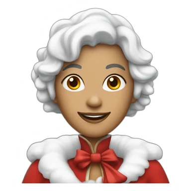 ice spice as mrs claus sticker