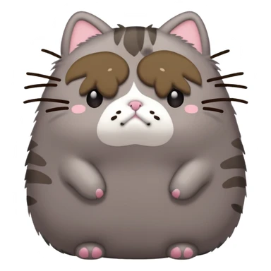 sad pusheen sticker