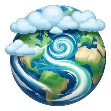 earth spinning sticker