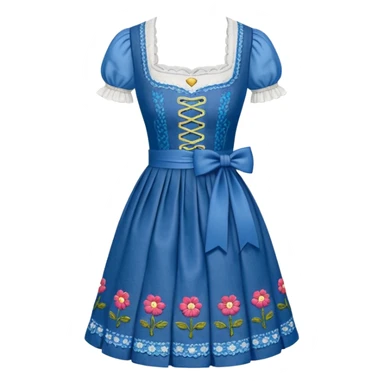 Dirndl with no human just the dress sticker