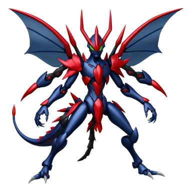 Scizor-Scyther-Darkrai-Kyurem-fusion, full body sticker