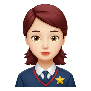 A student from the USSR in retro style sticker