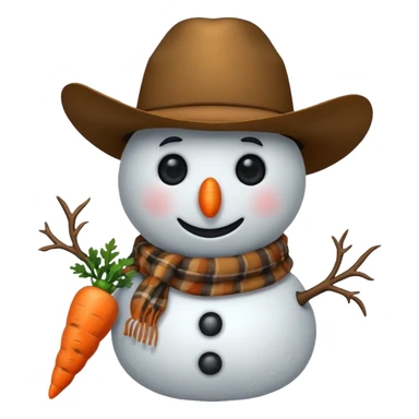 western snowman  sticker