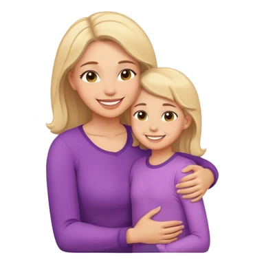Mom and daughter love  sticker