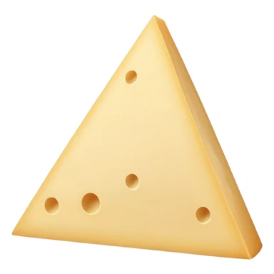 dense full thin parmigiano triangle airless sticker