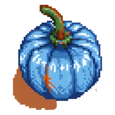 blue pumpkin sticker