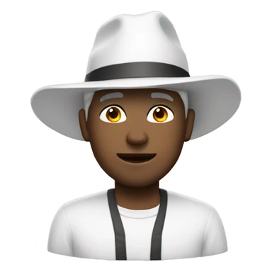 Man with white pointy hat sticker