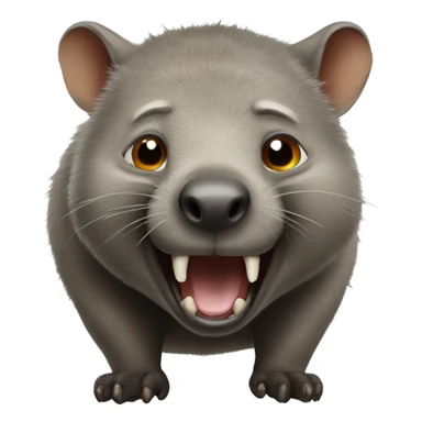 crazy wombat sticker