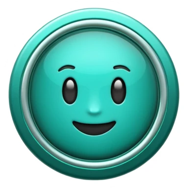 Create a custom emoji badge featuring a stylized, glossy letter “S”. Use the Platinum rank style from League of Legends: teal-green metallics, reflective surfaces, and a futuristic elegant frame. Vibrant and high readability.
 sticker