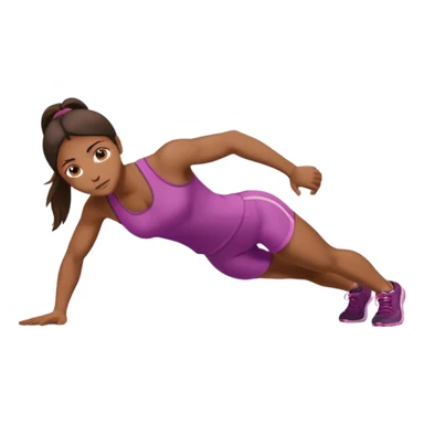 girl doing plank sticker
